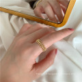 Shangjie oem joyas 2021 femmes mode joaillerie plaqué or ensemble de bijoux en étoile creux bracelet et anneau de bijoux simples